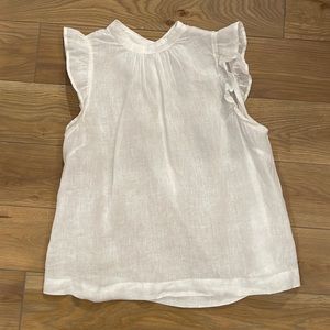 Bella Dahl linen ruffle top